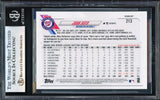 Juan Soto Autographed 2021 Topps Opening Day Card #213 New York Yankees Beckett BAS #17069738