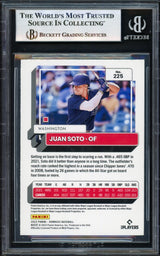 Juan Soto Autographed 2022 Donruss Variations Card #225 New York Mets Beckett BAS #17069739