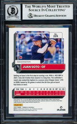 Juan Soto Autographed 2022 Donruss Variations Card #225 New York Mets Auto Grade Gem Mint 10 Beckett BAS #17150209