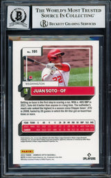 Juan Soto Autographed 2022 Donruss Optic Card #191 New York Mets Auto Grade Gem Mint 10 Beckett BAS #17039240