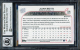 Juan Soto Autographed 2022 Topps Opening Day Card #150 New York Mets Auto Grade Gem Mint 10 Beckett BAS #17039164