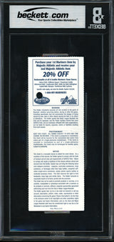 Ichiro Suzuki Autographed October 3rd, 2004 Ticket Seattle Mariners Auto Grade Gem Mint 10 "10-3-04 262 Hit" MLB Record Beckett BAS #16899502