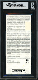 Ichiro Suzuki Autographed 2007 All Star Game Ticket Seattle Mariners BGS 7 "#51 07 MVP" Beckett BAS #16899494