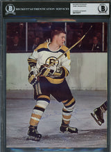 Bobby Orr & Jim Pappin Autographed 8x10 Magazine Page Photo Boston Bruins Vintage Signature Beckett BAS #17070777