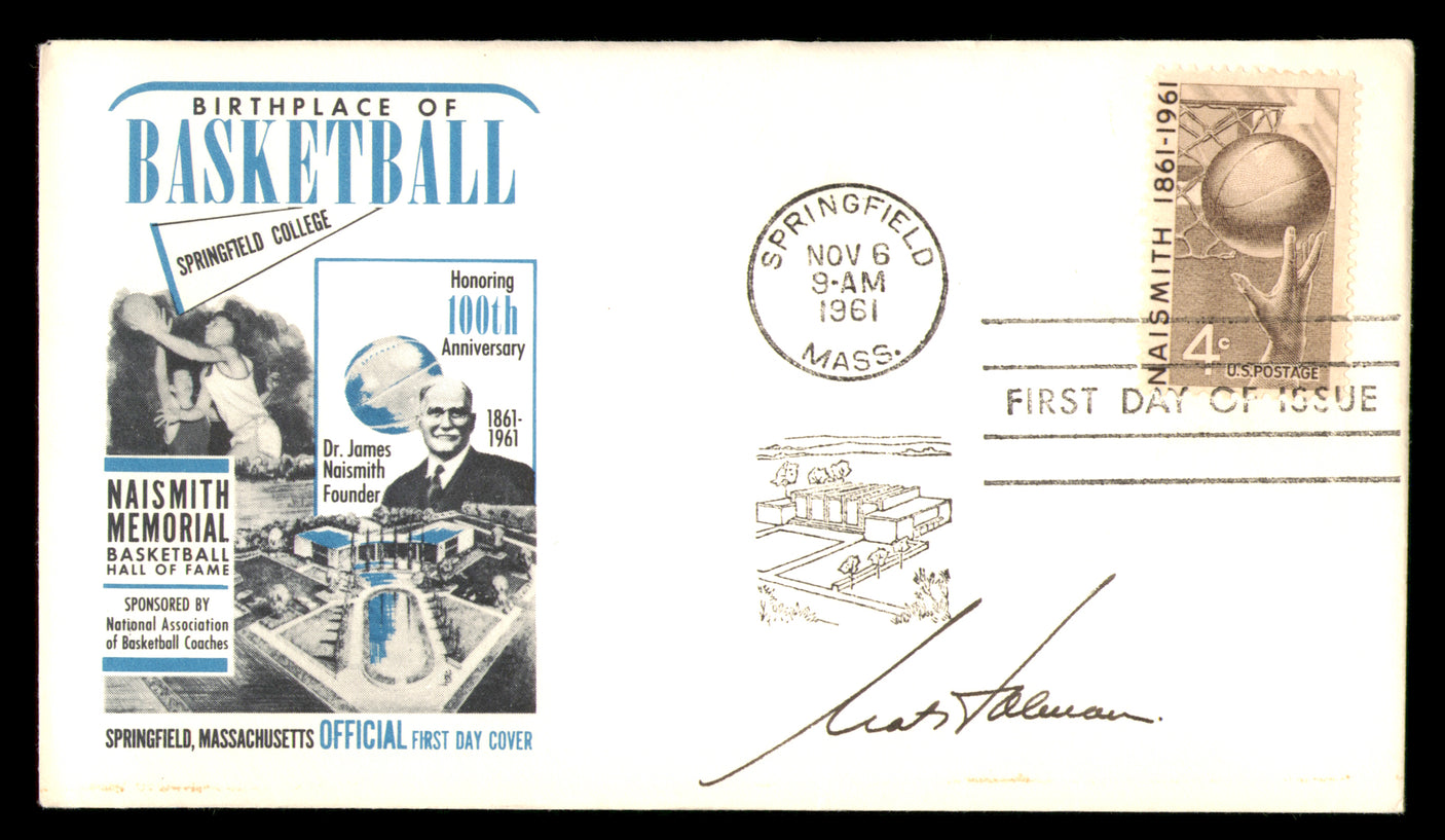 Nat Holman Autographed 1961 First Day Cover Boston Celtics SKU #234878