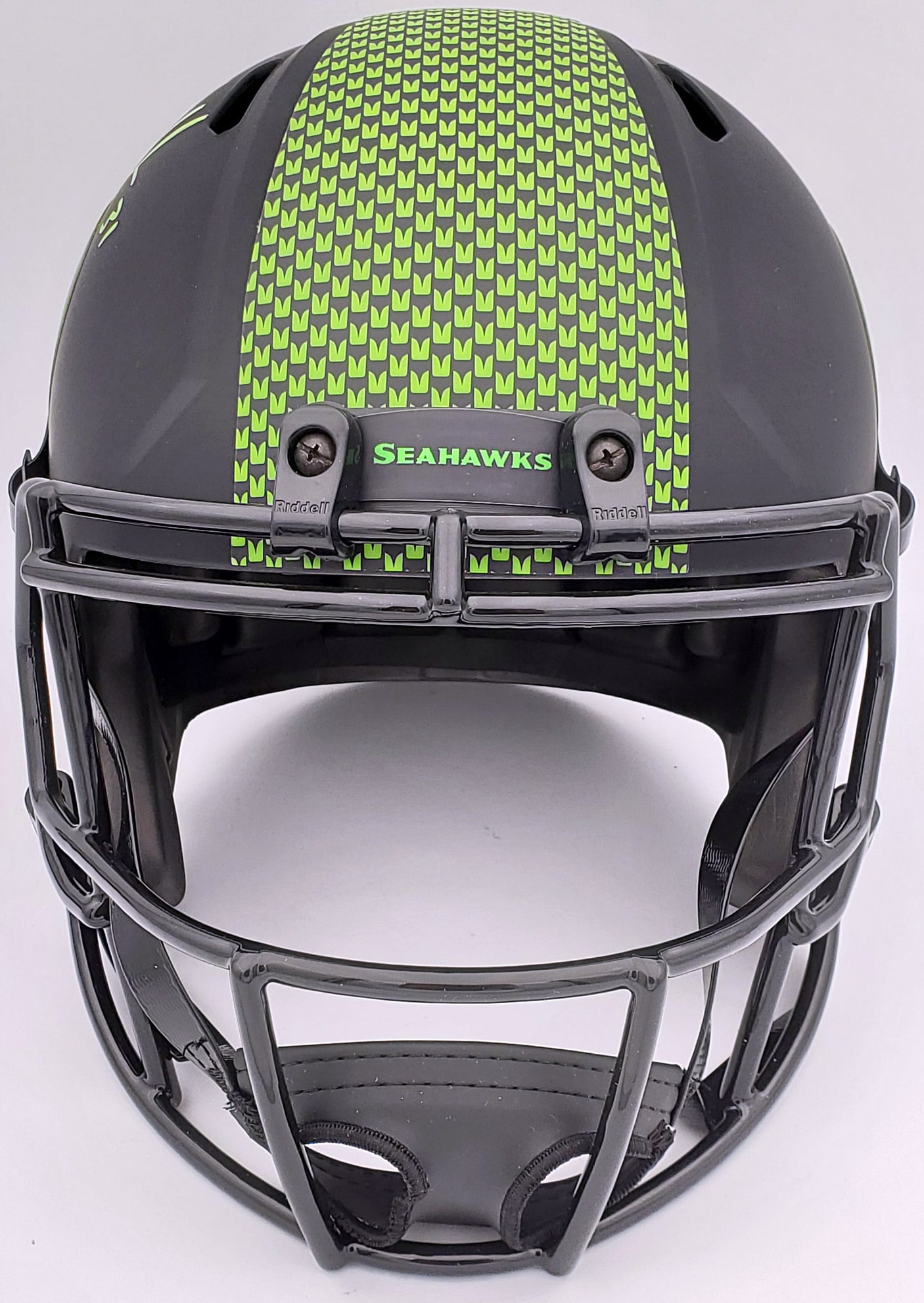 Kam Chancellor Autographed Seattle Seahawks Eclipse Black Full Size Replica Speed Helmet MCS Holo Stock #197176