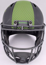 Kam Chancellor Autographed Seattle Seahawks Eclipse Black Full Size Replica Speed Helmet MCS Holo Stock #197176