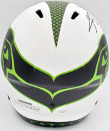 Kam Chancellor Autographed Seattle Seahawks Lunar Eclipse White Full Size Replica Speed Helmet MCS Holo Stock #197178