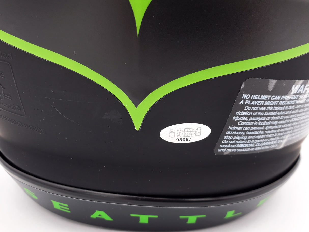 Kam Chancellor Autographed Seattle Seahawks Eclipse Black Full Size Authentic Speed Helmet "SB Champs" MCS Holo Stock #197180