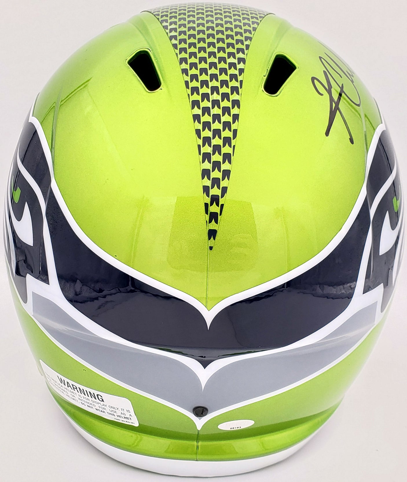 Kam Chancellor Autographed Seattle Seahawks Flash Green Full Size Replica Speed Helmet MCS Holo Stock #197181