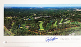 Hideki Matsuyama Autographed Framed 12x36 Panoramic Photo Augusta 2021 Masters Beckett BAS Stock #201283