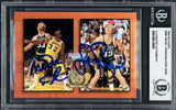 Larry Bird & Magic Johnson Autographed 1993-94 Hoops Card #MB1 Card Beckett BAS Stock #235035