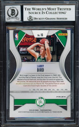 Larry Bird Autographed 2019-20 Panini Prizm Prizms Pink Ice Card #16 Card Boston Celtics Auto Grade Gem Mint 10 Beckett BAS Witness Stock #235038