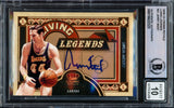 Jerry West Autographed 2009-10 Crown Royale Living Legends Card #21 Card Los Angeles Lakers Auto Grade Gem Mint 10 Beckett BAS Stock #235079