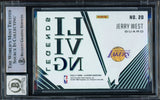 Jerry West Autographed 2020-21 Panini Illusions Living Legends Emerald Card #20 Card Los Angeles Lakers Auto Grade Gem Mint 10 Beckett BAS Stock #235084