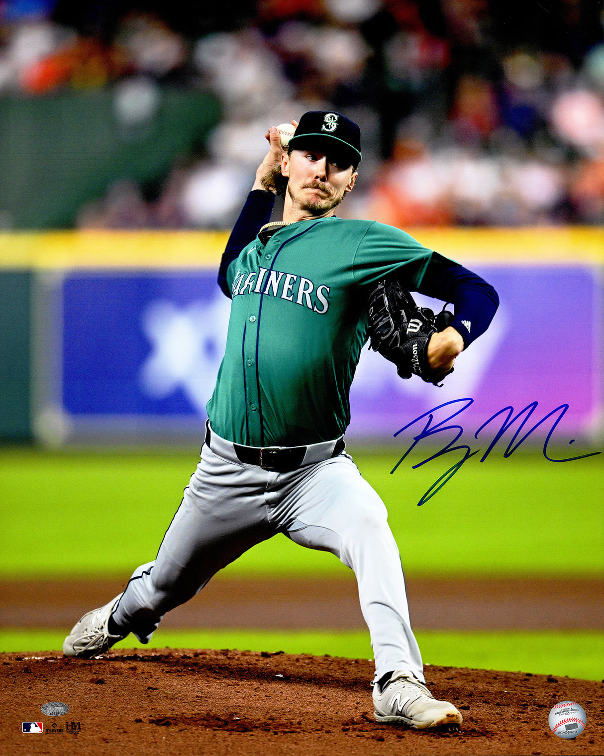 Bryce Miller Autographed 16x20 Photo Seattle Mariners MCS Holo Stock #234565