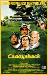 Chevy Chase Autographed 11x17 Movie Poster Caddyshack Beckett BAS Witness Stock #234643