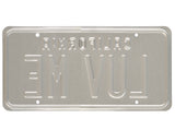 Christie Brinkley Autographed Vacation License Plate Beckett BAS Witness Stock #234412