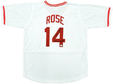 Cincinnati Reds Pete Rose Autographed White Jersey "Charlie Hustle" PR Holo Stock #197039