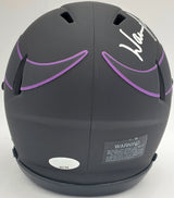 Warren Moon Autographed Minnesota Vikings Eclipse Black Mini Helmet "HOF 06" MCS Holo Stock #197050
