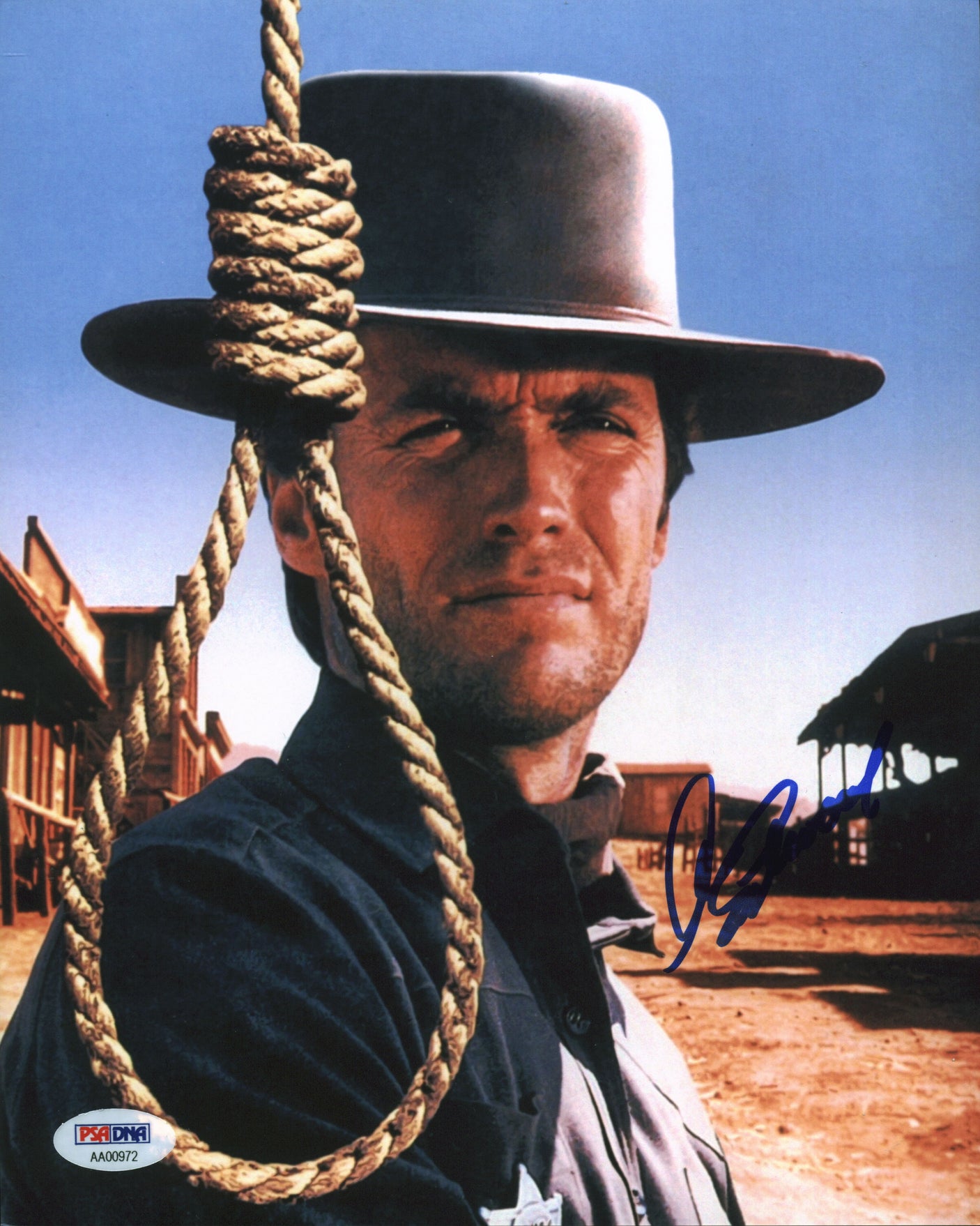 Clint Eastwood The Good, the Bad and the Ugly Signed 8x10 Photo PSA/DNA #AA00972