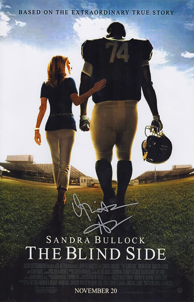 Quinton Aaron Signed The Blind Side 11x17 Movie Poster