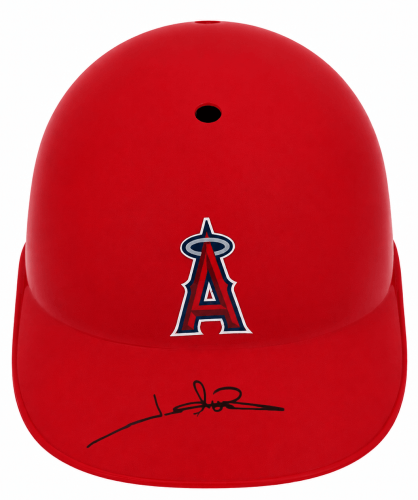 Jim Abbott Signed Los Angeles Angels Souvenir Replica Batting Helmet