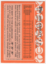 Jim Abbott Signed Team USA 1989 Topps Traded Rookie Baseball Card #1T
