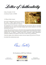 James J. Jeffries Autographed 8.5x11 Document PSA/DNA #AC06002