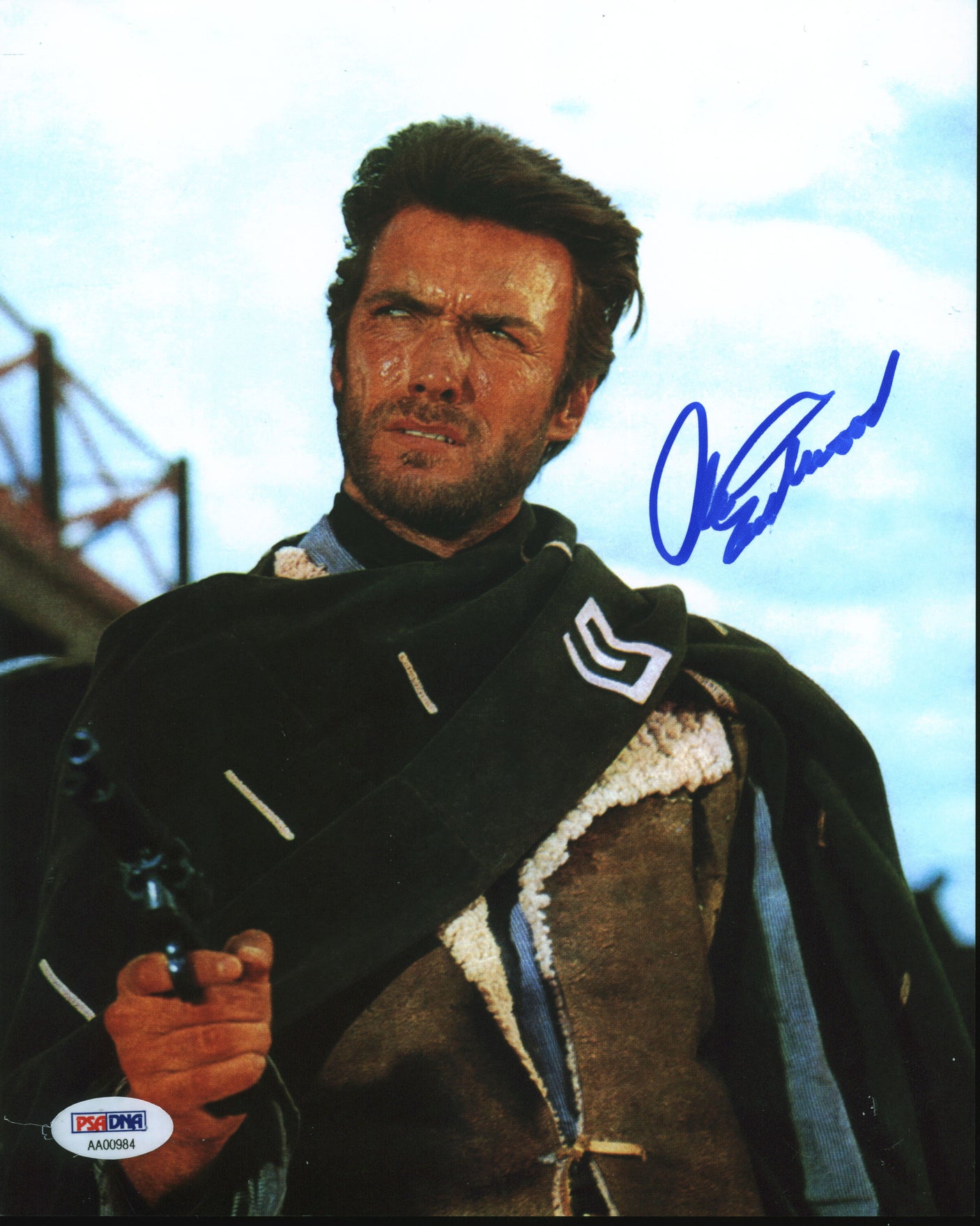 Clint Eastwood Good, the Bad & the Ugly Signed 8x10 Photo Auto 10! BAS #AC26954