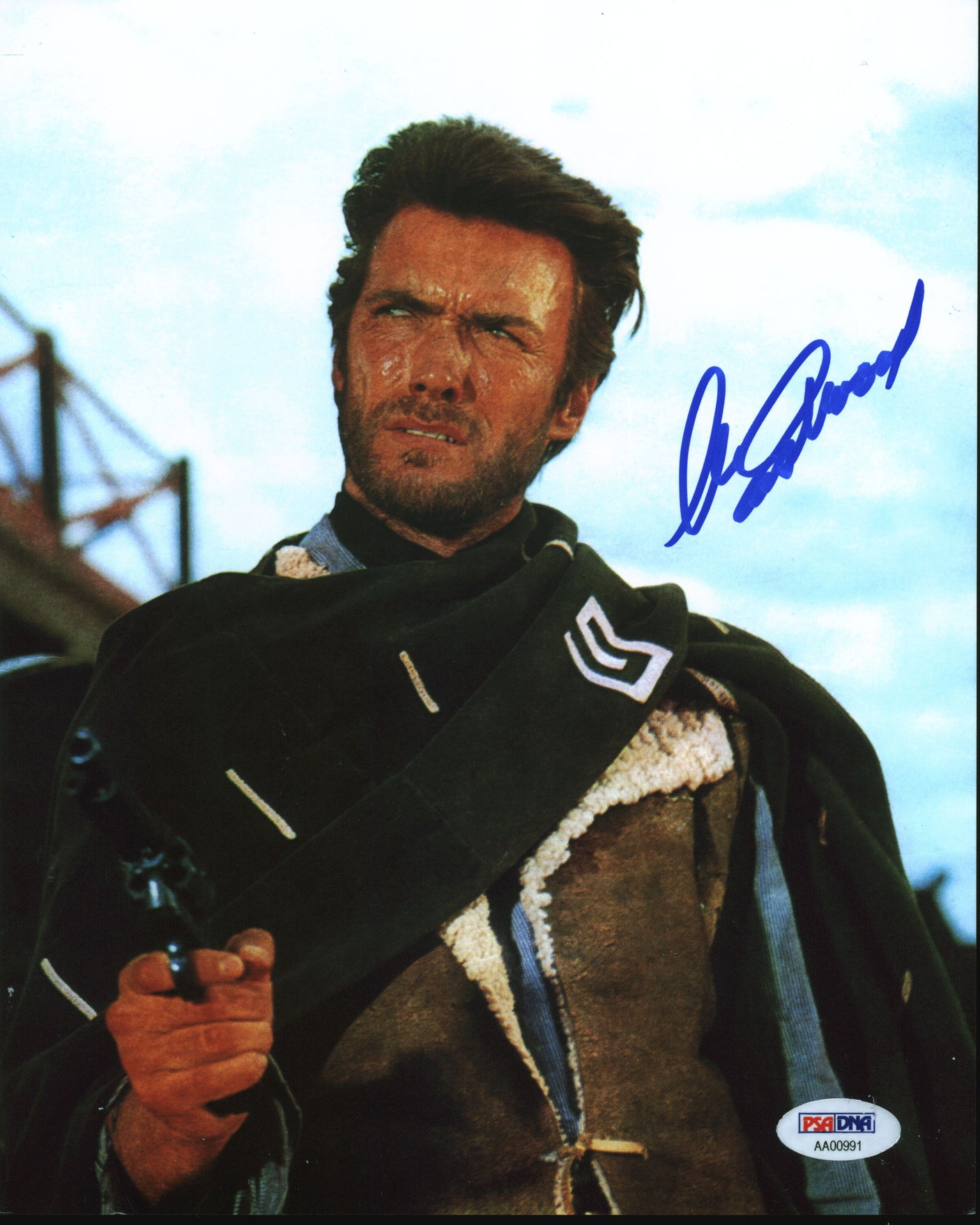Clint Eastwood Good, the Bad & the Ugly Signed 8x10 Photo Auto 10! BAS #AC26955