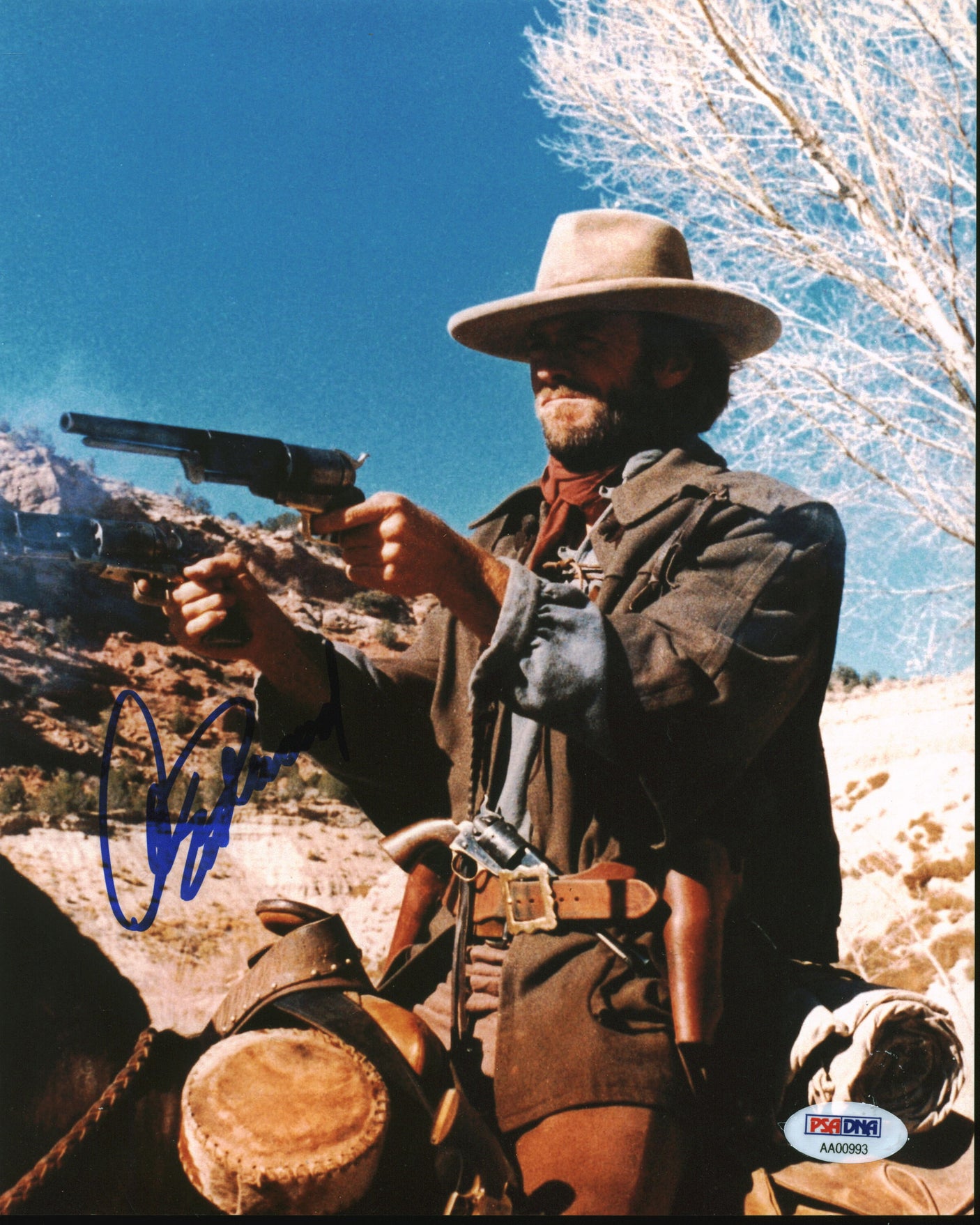 Clint Eastwood Good, the Bad & the Ugly Signed 8x10 Photo Auto 10! BAS #AC26957
