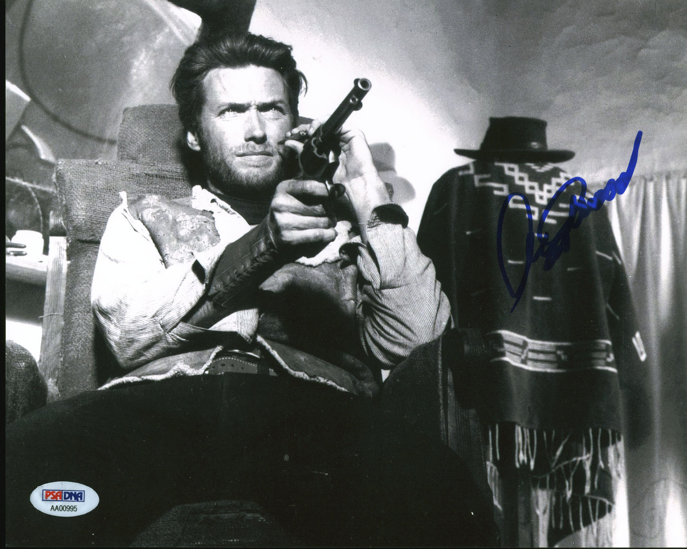 Clint Eastwood Good, the Bad & the Ugly Signed 8x10 Photo Auto 10! BAS #AC26961