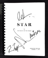 Star Cast (4) Daniels, Bratt, Campbell, & Scott Signed Movie Script BAS #AC33454