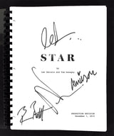 Star Cast (4) Daniels, Bratt, Campbell, & Scott Signed Movie Script BAS #AC33454