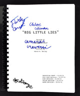Big Little Lies Cast (4) Coleman, Crovetti, +2 Signed Movie Script BAS #AC33463