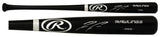 Ronald Acuna Jr Signed Rawlings Black Baseball Bat - (Beckett)