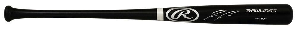 Ronald Acuna Jr Signed Rawlings Black Baseball Bat - (Beckett)