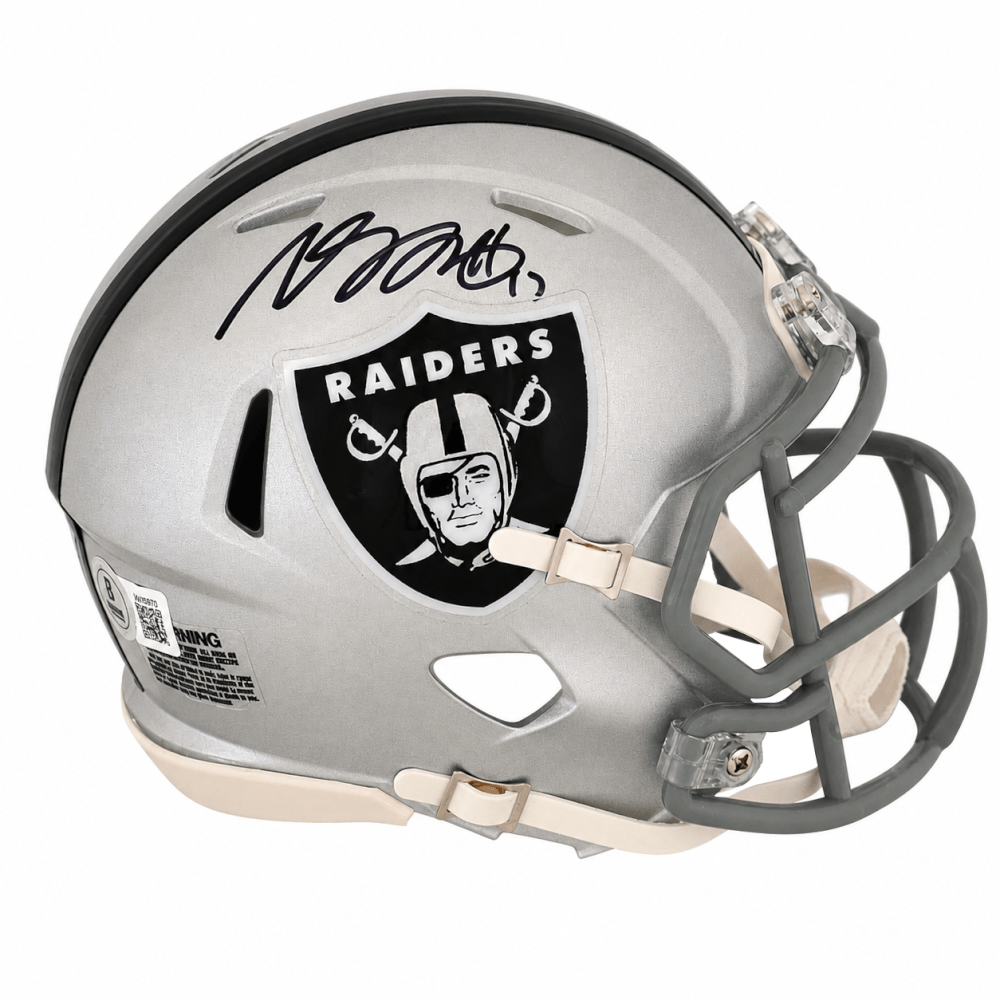 Davante Adams Signed Las Vegas Raiders Riddell Speed Mini Helmet - (Beckett)