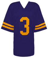 Jordan Addison Signed Purple Color Rush Custom Football Jersey - (Beckett)