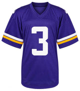 Jordan Addison Signed Purple Custom Football Jersey - (JSA)