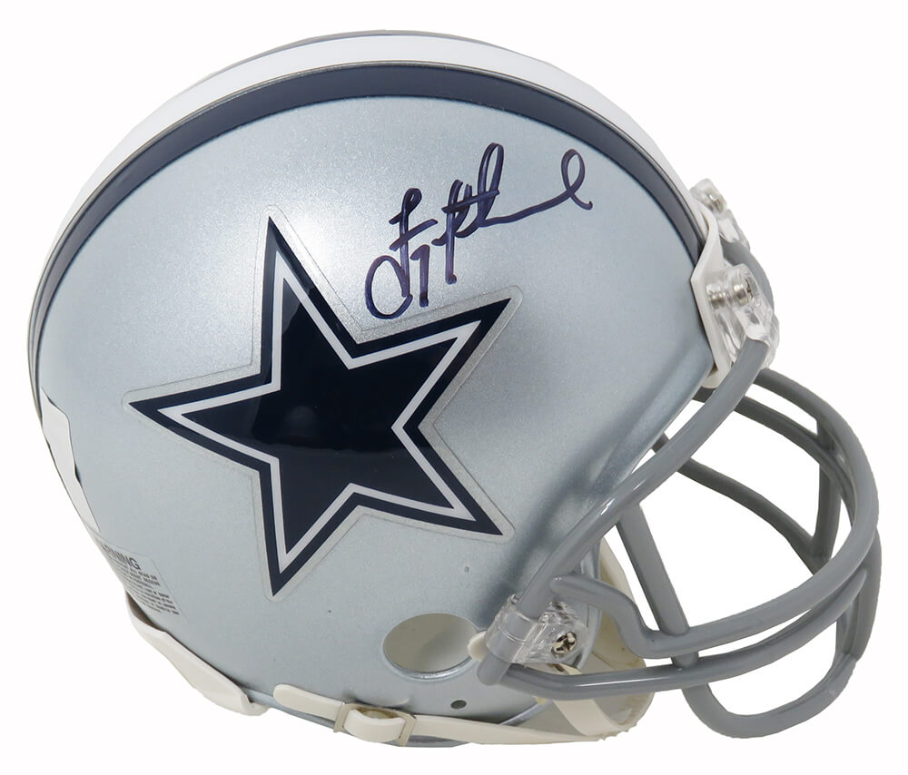 Troy Aikman Signed Dallas Cowboys Riddell Mini Helmet