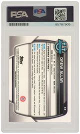 Drew Allar Signed Penn State 2022 Bowman University Pink Refractor Chrome Football Card #59 - (PSA Encapsulated)
