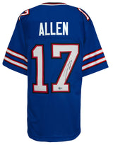 Josh Allen Signed Blue Custom Football Jersey - (Beckett)