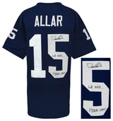 Drew Allar Signed Navy Custom College Football Jersey w/We Are Penn State