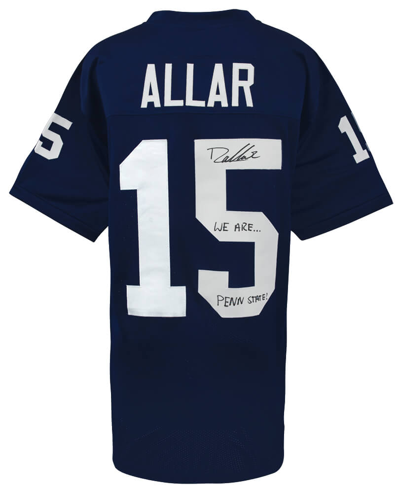 Drew Allar Signed Navy Custom College Football Jersey w/We Are Penn State
