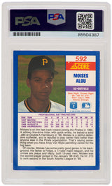 Moises Alou Signed Pirates 1990 Score Rookie Baseball Card #592 - (PSA Encapsulated)
