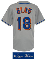 Moises Alou Signed Grey Custom Baseball Jersey