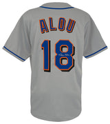 Moises Alou Signed Grey Custom Baseball Jersey