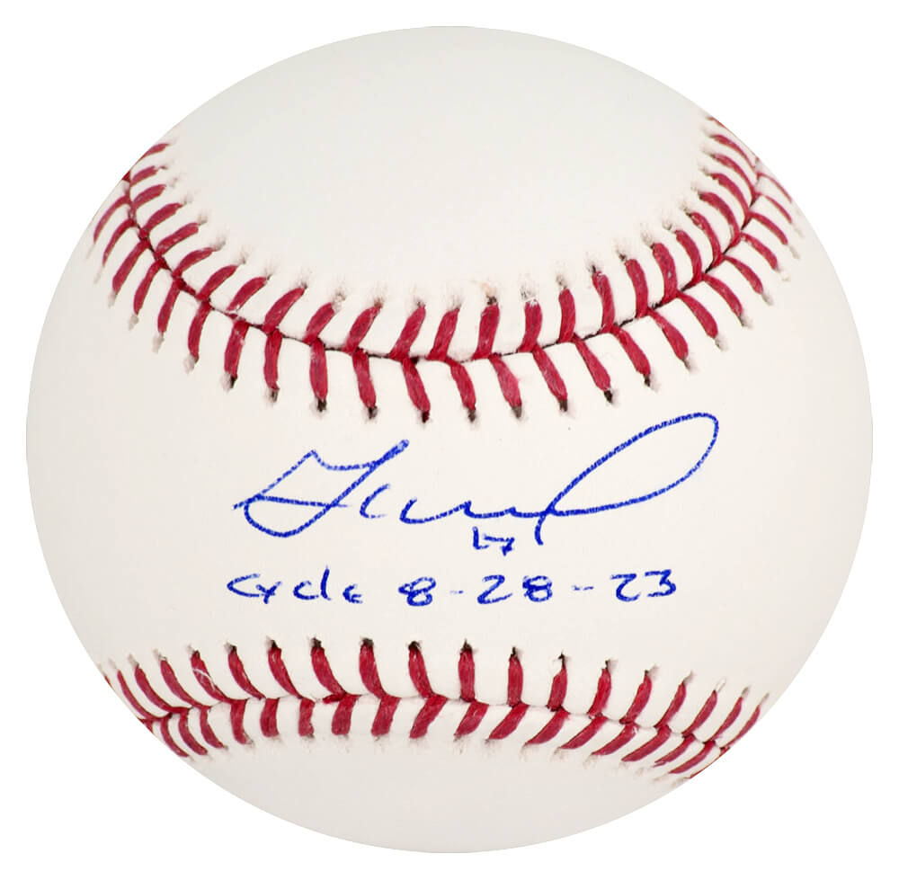 Jose Altuve Signed Rawlings Official MLB Baseball w/Cycle 8-28-23 - (Beckett)